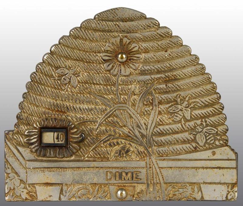 Appraisal: Cast Iron Beehive Bank Description Working Size T