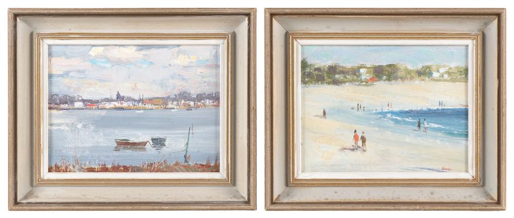 Appraisal: ROGER DENNIS CONNECTICUT - TWO WORKS ON THE BEACH AND