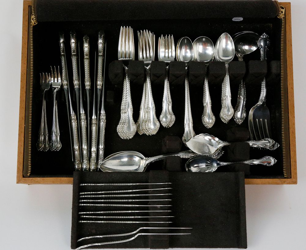 Appraisal: Piece Gorham Sterling Silver Flatware Service in the English Gadroon