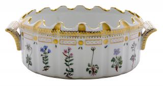 Appraisal: Flora Danica Porcelain Monteith Ice Basin Danish th century by