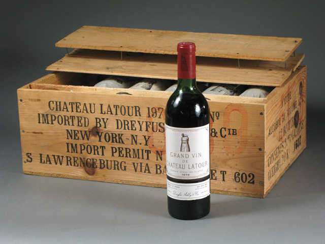 Appraisal: TWELVE BOTTLES OF VINTAGE FRENCH RED BORDEAUX WINE Chateau Latour