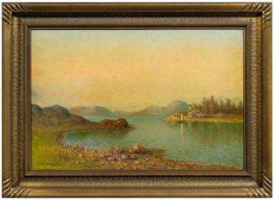 Appraisal: John Hammerstad painting John Olson Hammerstad Illinois - titled verso