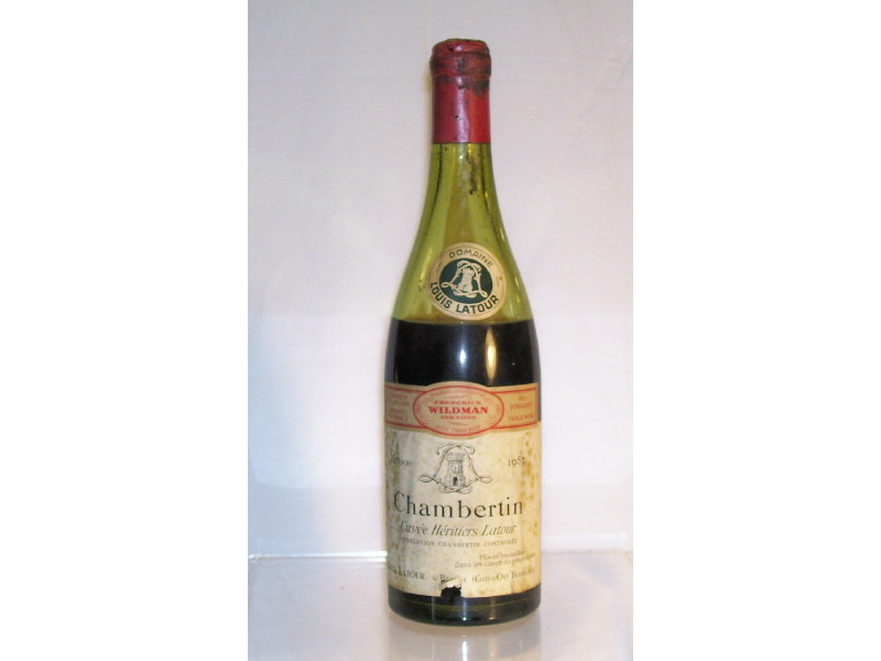 Appraisal: Chambertin Cuvee Heritiers Latour Vintage - ml bottle Level below