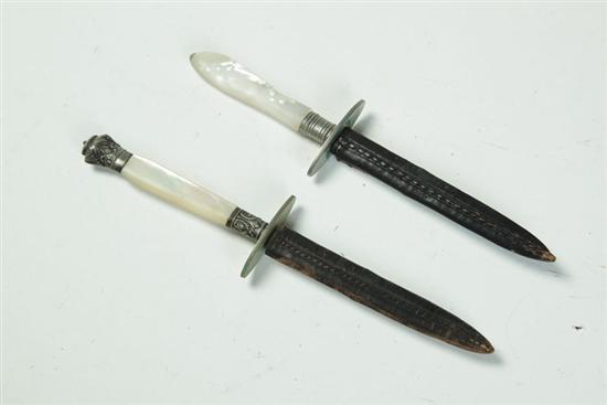 Appraisal: TWO DIRKS England late th century Similar with mother-of-pearl handles