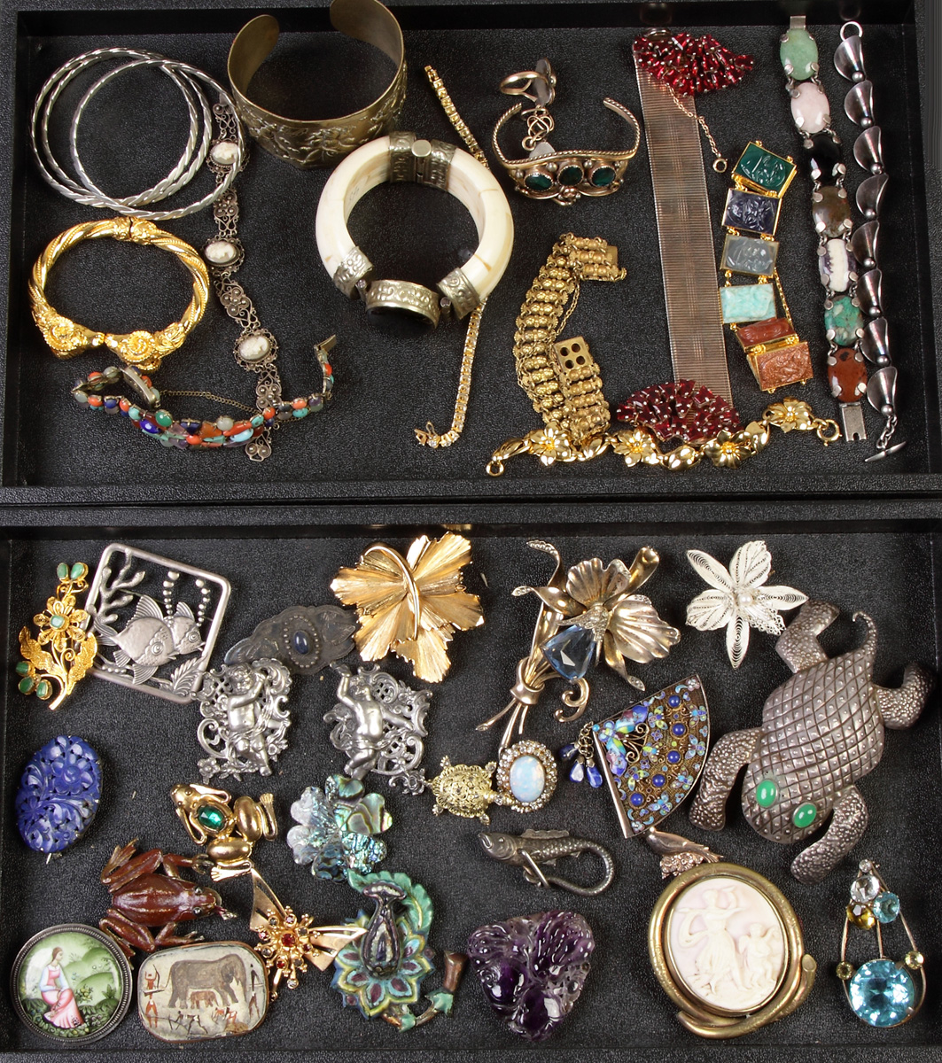 Appraisal: Groups Misc Vintage Costume Jewelry bracelets brooches etc