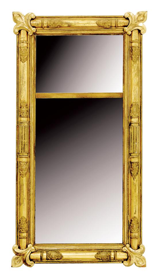 Appraisal: Classical carved giltwood pier mirror circa New York or New