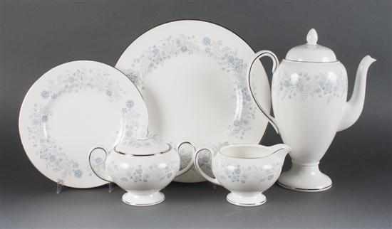 Appraisal: Wedgwood china floral decorated -piece partial dinner service in the