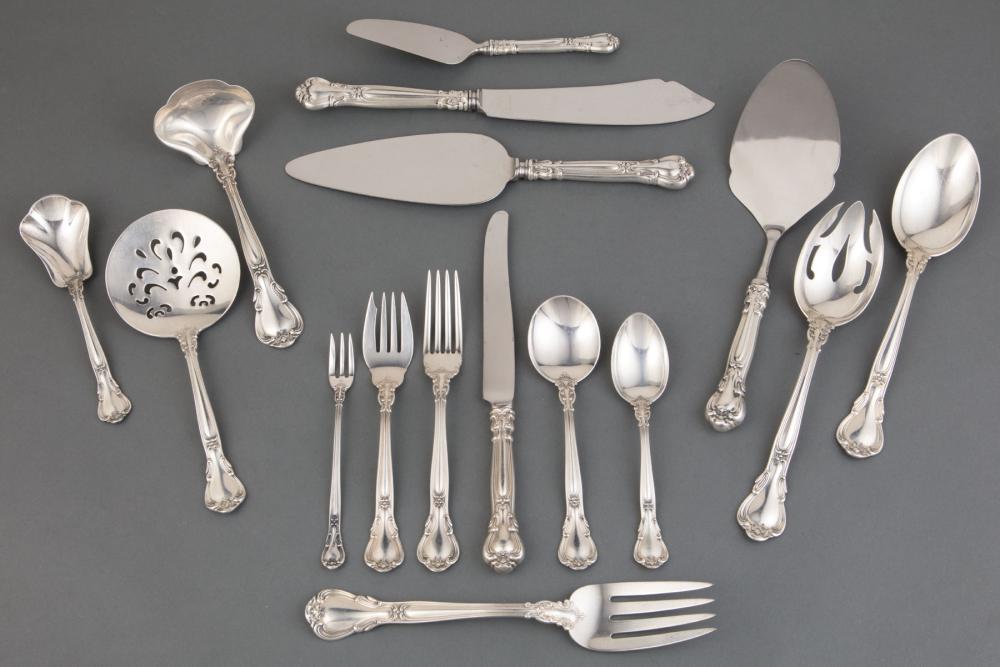 Appraisal: Gorham Chantilly Pattern Sterling Silver Flatware Service pat incl forks