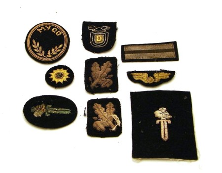 Appraisal: Lot of misc military embroidered cloth insignia from various countries