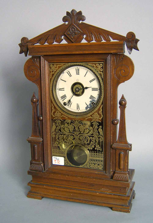 Appraisal: Seth Thomas Victorian mahogany mantle clock h