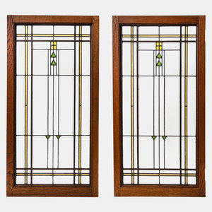 Appraisal: Attributed to Frank Lloyd Wright American - Pair of Arts