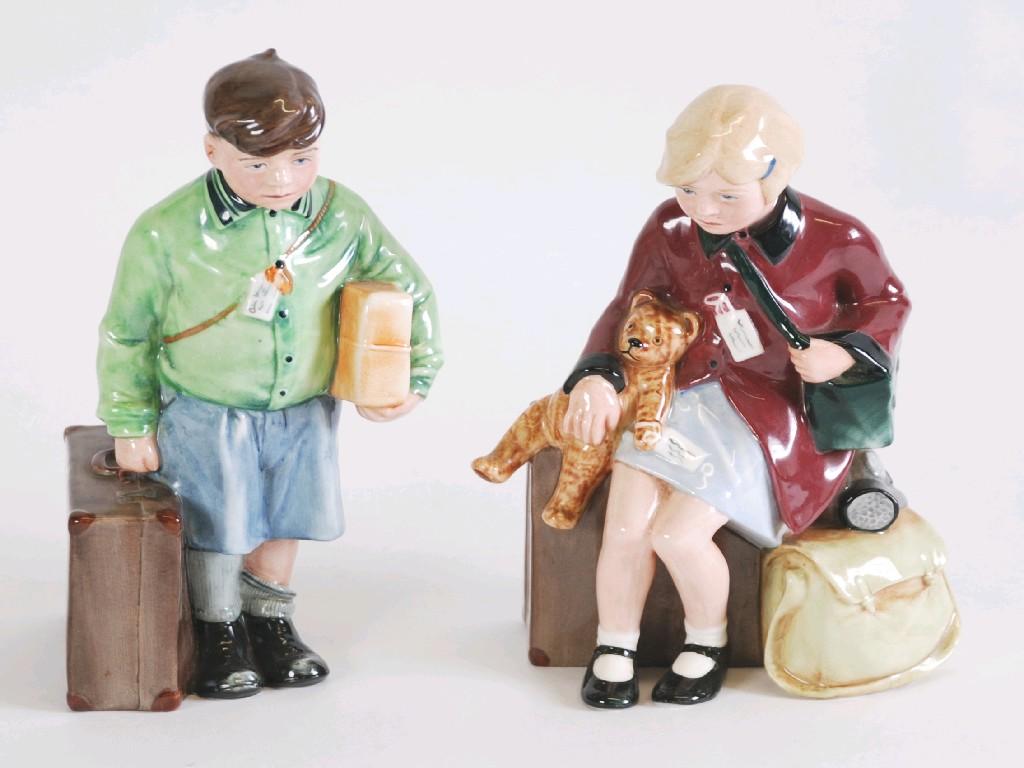 Appraisal: ROYAL DOULTON LIMITED EDITION CHINA FIGURE 'The Girl Evacuee' No