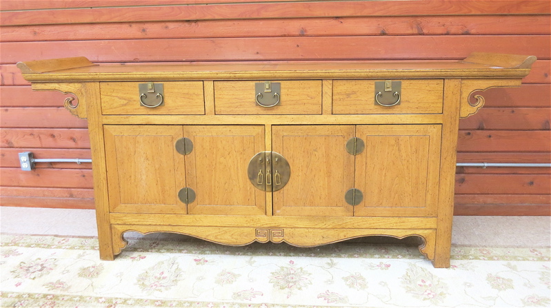 Appraisal: MING STYLE SIDEBOARD Hearst Castle Replica Collection Baker Furniture Co