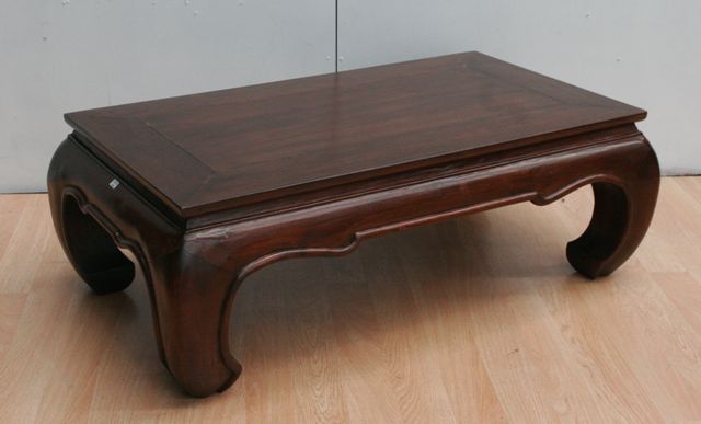 Appraisal: An Oriental teak coffee table cm long cm deep cm