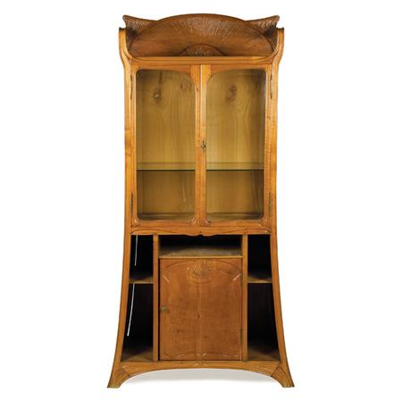 Appraisal: Belgian Art Nouveau Walnut Etagere Estimate -