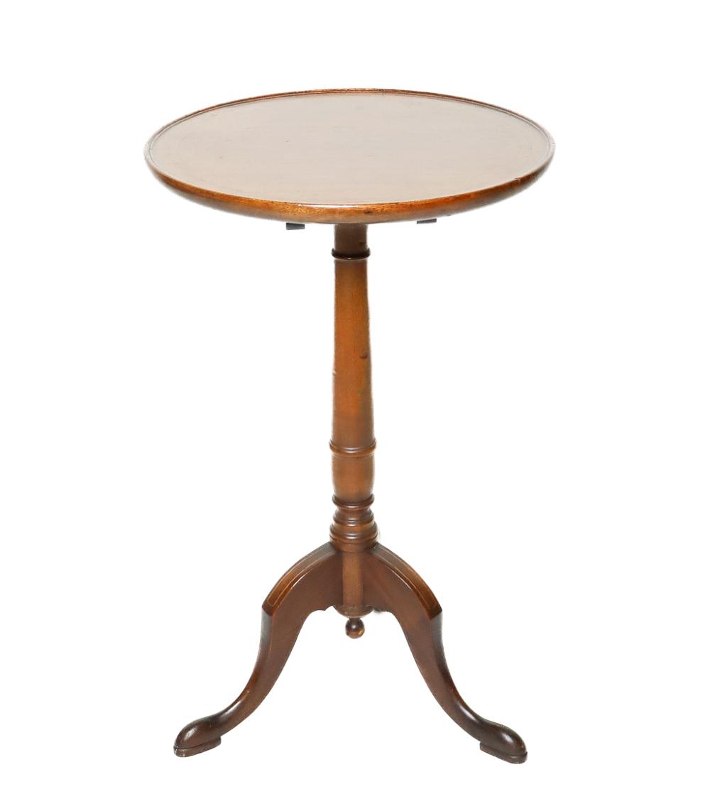 Appraisal: DIMINUTIVE QUEEN ANNE STYLE TILT TOP TRIPOD TABLEDiminutive Queen Anne