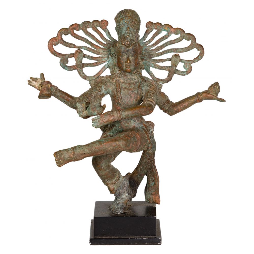 Appraisal: SOUTH INDIA CHOLA STYLE BRONZE SHIVA NATARAJA FIGUREDepicted in a