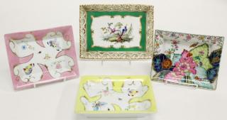 Appraisal: Sevres Limoges Mottahedeh Porcelain Trays The Sevres hand-painted with birds