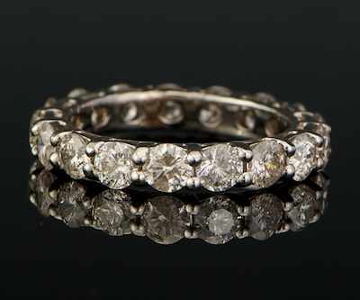 Appraisal: A Diamond Eternity Band k white gold eternity band set