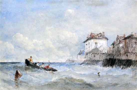 Appraisal: Edward Tucker - watercolour Fishing boat off the French coast