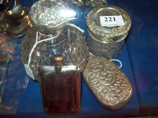 Appraisal: A COLLECTION OF VICTORIAN STERLING SILVER AND PLATED PERFUME BOTTLES