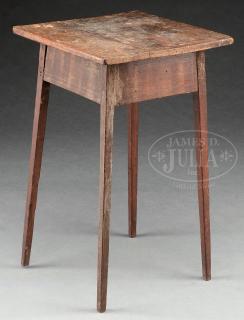 Appraisal: TH CENTURY DELICATE TAPERED LEG SPLAY STAND IN OLD PAINT