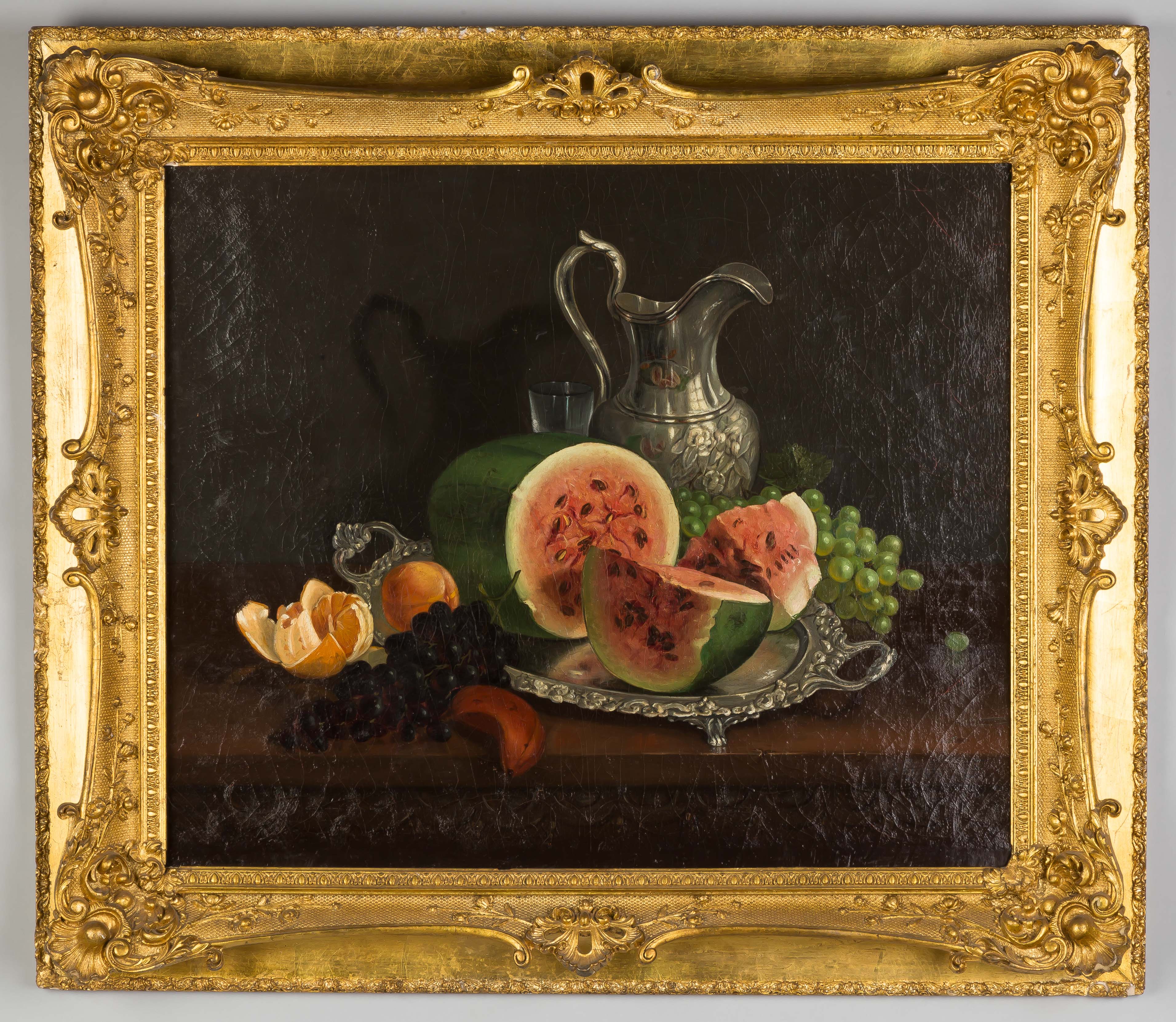 Appraisal: Francois De Blois American Canadian - Still Life with Watermelon