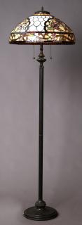 Appraisal: Tiffany Style Leaded Glass Floor Lamp late th c Tiffany