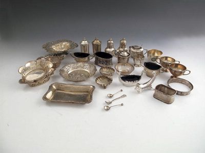 Appraisal: A mixed lot of silver items various dates and makers