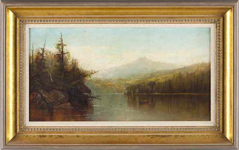 Appraisal: John Appleton Brown MA - Landscapeoil on canvas lined monogrammed