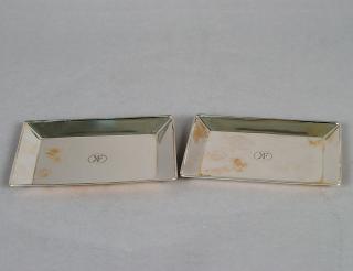 Appraisal: PAIR OF TIFFANY CO STERLING SILVER SMALL TRAYS American -