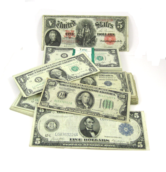 Appraisal: U S PAPER CURRENCY COLLECTION Federal Reserve Note FR- United