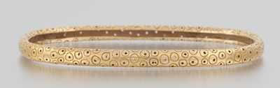 Appraisal: A Ladies' k Gold Bangle Bracelet Purchased at Potter Mellen