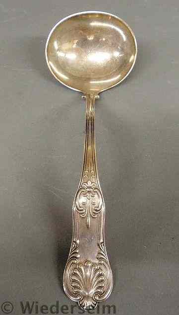 Appraisal: Sterling silver King's pattern ladle l troy oz