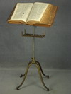 Appraisal: DICTIONARY STAND - CIRCA OAK AND CAST METAL ADJUSTABLE DICTIONARY