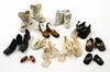 Appraisal: DOLL SHOES - Lot of six pairs of small size