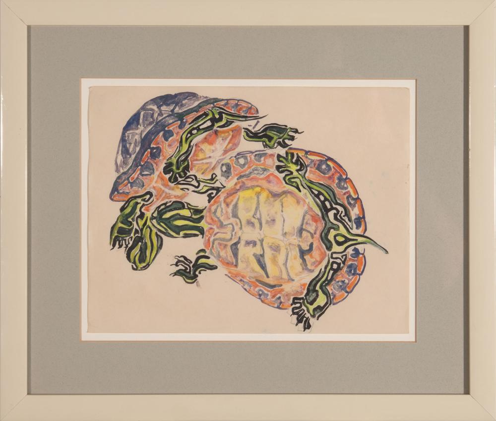 Appraisal: Walter Inglis Anderson American Mississippi - Painted Terrapin watercolor on