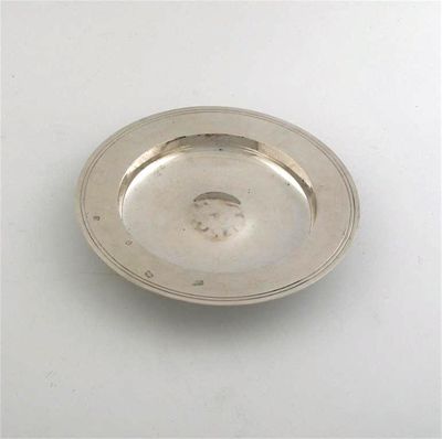 Appraisal: A modern 'Armada' dish with presentation inscription by Mappin Webb