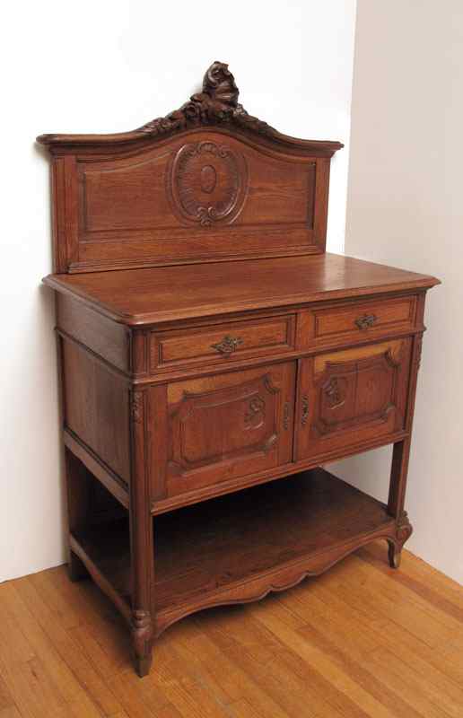 Appraisal: AUSTRIAN VICTORIAN OAK BUFFET SIDEBOARD From Strasburg Austria late th