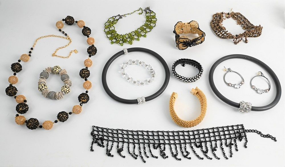 Appraisal: Group of Costume Jewelry to include a Ciner bracelet mesh