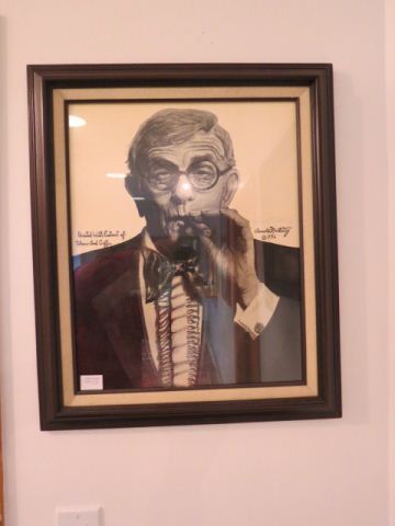 Appraisal: Arnold Martinez Painting George Burns painted with extract of tobacco