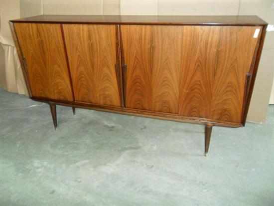 Appraisal: OMANN JUN manufacturer A DANISH ROSEWOOD SIDEBOARD with four sliding