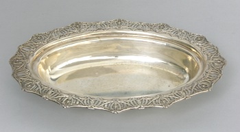 Appraisal: A Sterling Bowl by Theodore B Starr New York Oval