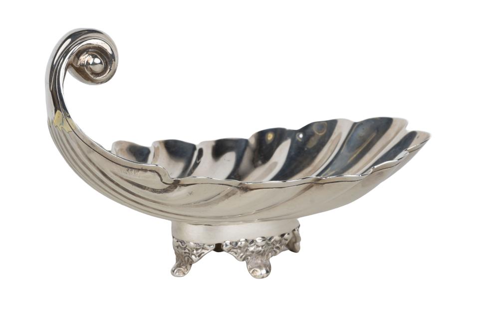 Appraisal: SANBORNS STERLING SHELL DISH troy ounces Provenance The Estate of