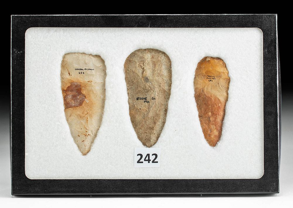 Appraisal: Native American Mississippian Chert Projectile Points Native American Southern United