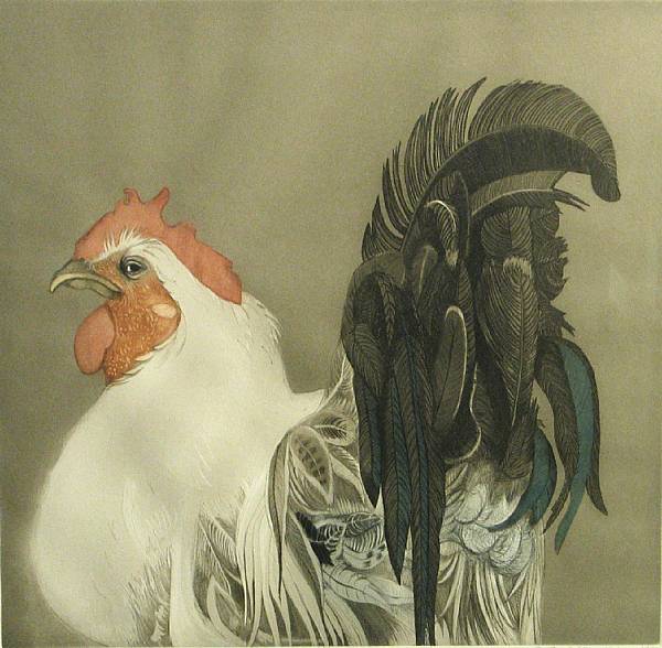 Appraisal: Beth van Hoesen American born Boris Handcolored etching and aquatint