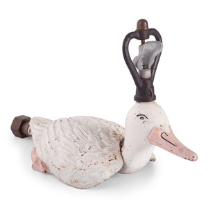 Appraisal: A Painted Cast Iron Duck-Form Sprinkler Early th Century Height