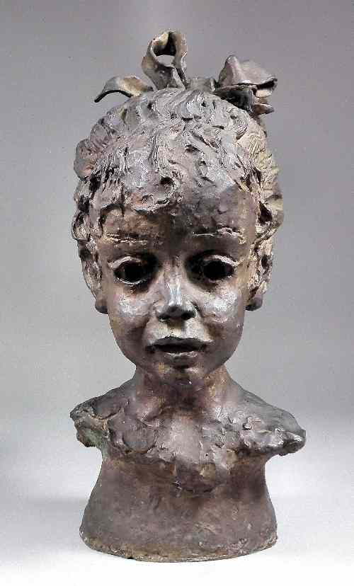 Appraisal: Colin Colahan - - Brown patinated bronze bust - Young