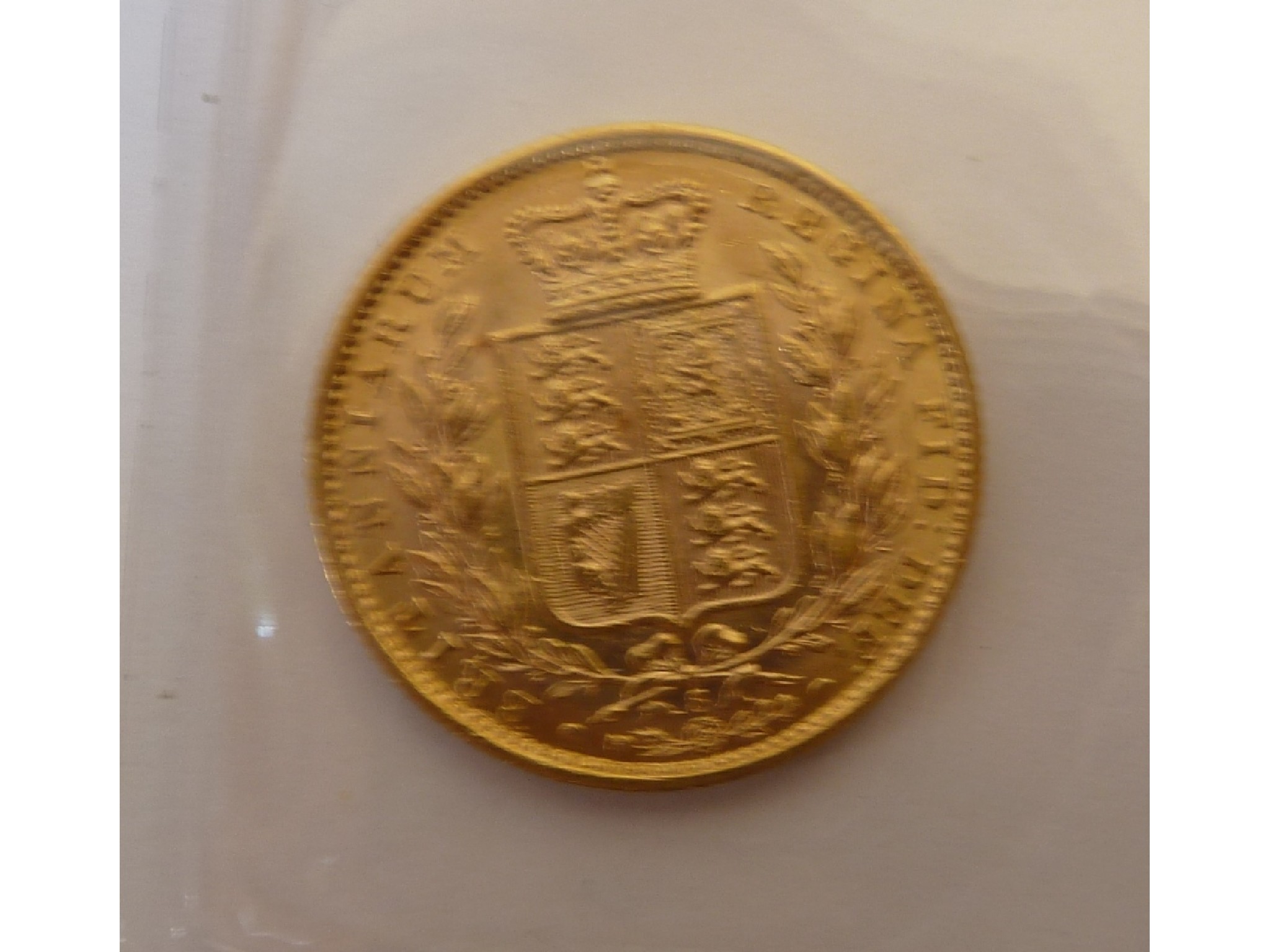 Appraisal: A QUEEN VICTORIA GOLD SOVEREIGN very fine