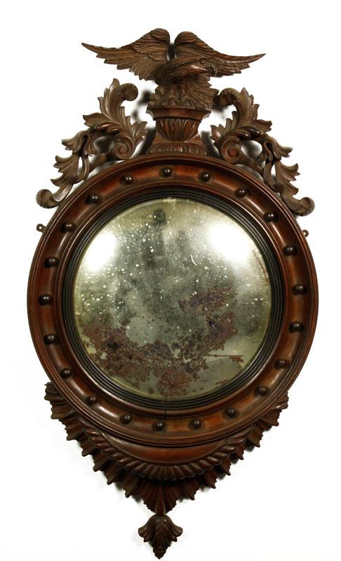 Appraisal: - Early th C Convex Mirror Early th Century convex